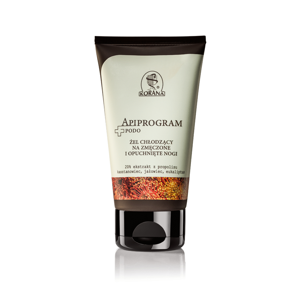 Żel chłodzący na zmęczone i opuchnięte nogi APIPROGRAM PODO